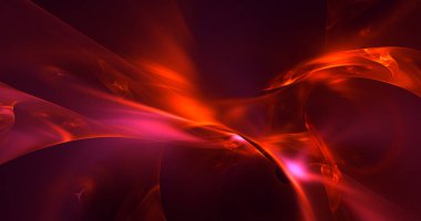 Soyut çok renkli fraktal ışık arkaplanı 3B görüntüleme