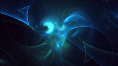 Soyut çok renkli fraktal ışık arkaplanı 3B görüntüleme