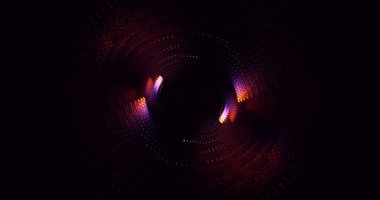 Soyut çok renkli fraktal ışık arkaplanı 3B görüntüleme