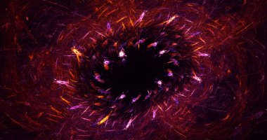 Soyut çok renkli fraktal ışık arkaplanı 3B görüntüleme