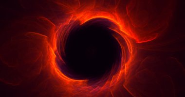 Soyut çok renkli fraktal ışık arkaplanı 3B görüntüleme