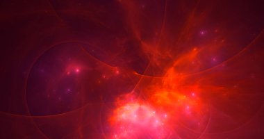 Soyut çok renkli fraktal ışık arkaplanı 3B görüntüleme