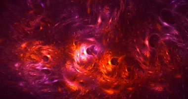 Soyut çok renkli fraktal ışık arkaplanı 3B görüntüleme