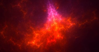 3B soyut renkli fraktal ışık arkaplanı oluşturma