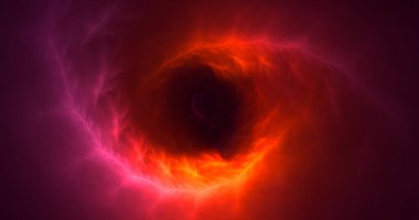 Soyut çok renkli fraktal ışık arkaplanı 3B görüntüleme