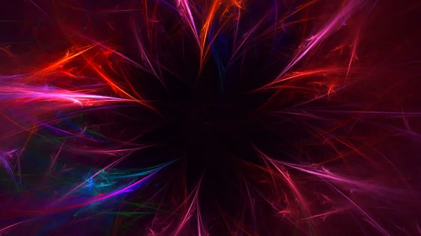 Weergave Abstracte Kleurrijke Fractal Licht Achtergrond — Stockfoto