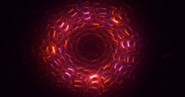 Soyut çok renkli fraktal ışık arkaplanı 3B görüntüleme