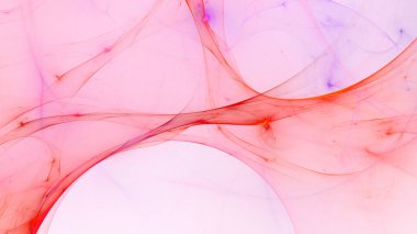 Soyut çok renkli fraktal ışık arkaplanı 3B görüntüleme