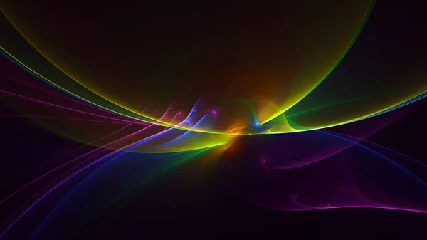 Рендеринг Абстрактного Многоцветного Фрактального Фона — стоковое фото