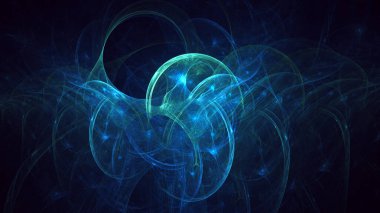 Soyut çok renkli fraktal ışık arkaplanı 3B görüntüleme