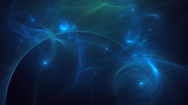 Soyut çok renkli fraktal ışık arkaplanı 3B görüntüleme