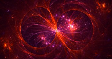 3B soyut yuvarlak ışık arkaplanı oluşturma