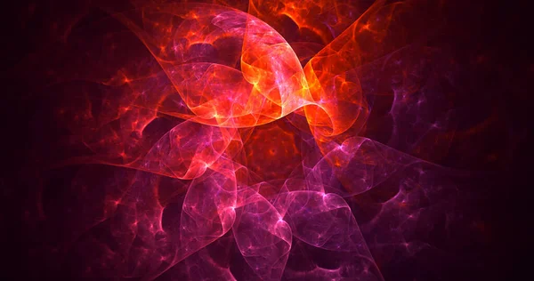 Renderizado Abstracto Rojo Fractal Luz Fondo — Foto de Stock