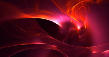 Soyut çok renkli fraktal ışık arkaplanı 3B görüntüleme