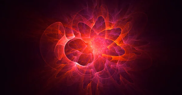 Rendering Abstract Multicolor Fractal Light Background — Stock Photo, Image