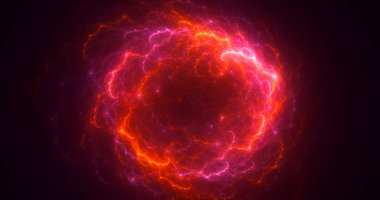 Soyut çok renkli fraktal ışık arkaplanı 3B görüntüleme