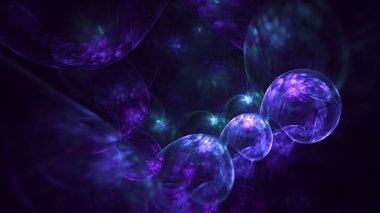 Parlak merkezli, soyut, çok renkli fraktal ışık arkaplanı oluşturuluyor