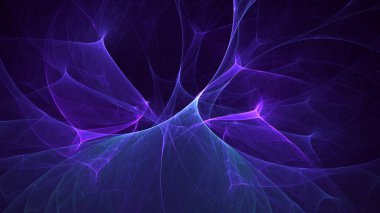 Soyut çok renkli fraktal ışık arkaplanı 3B görüntüleme