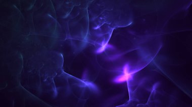 Soyut çok renkli fraktal ışık arkaplanı 3B görüntüleme