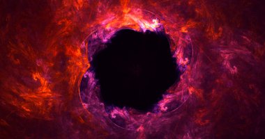 Soyut çok renkli fraktal ışık arkaplanı 3B görüntüleme