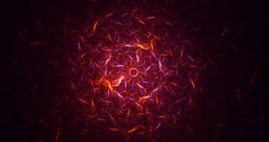 Soyut çok renkli fraktal ışık arkaplanı 3B görüntüleme