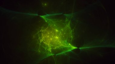 Soyut çok renkli fraktal ışık arkaplanı 3B görüntüleme