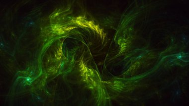 Soyut çok renkli fraktal ışık arkaplanı 3B görüntüleme