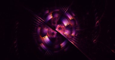 Soyut çok renkli fraktal ışık arkaplanı 3B görüntüleme