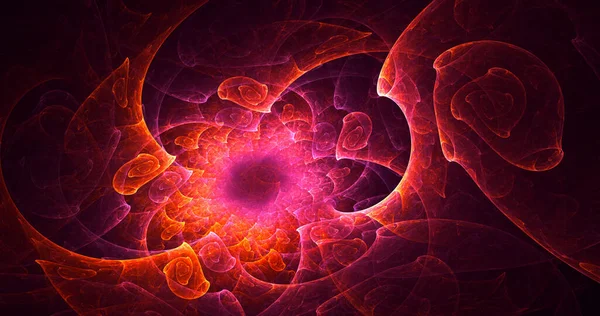 Soyut çok renkli fraktal ışık arkaplanı 3B görüntüleme