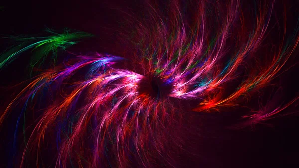 Weergave Abstracte Rode Fractal Licht Achtergrond — Stockfoto