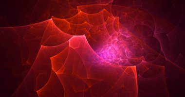 Soyut çok renkli fraktal ışık arkaplanı 3B görüntüleme