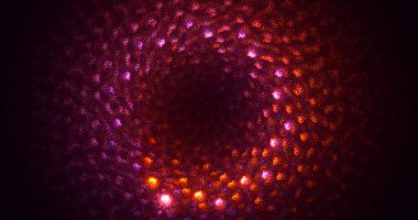 Parlak merkezli, soyut, çok renkli fraktal ışık arkaplanı oluşturuluyor