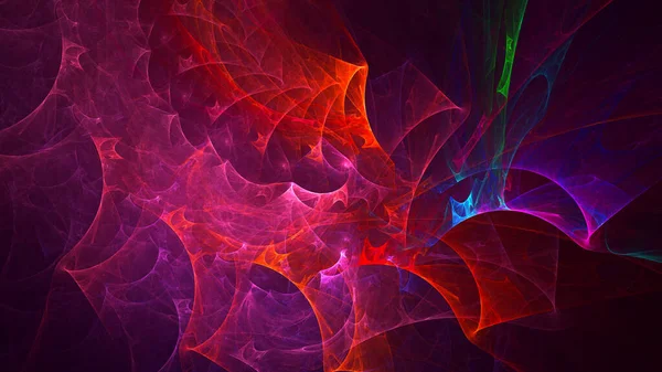 Weergave Abstracte Multicolor Fractal Licht Achtergrond — Stockfoto