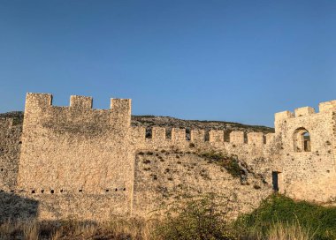 Ortaçağ şatosunun manzara fotoğrafları