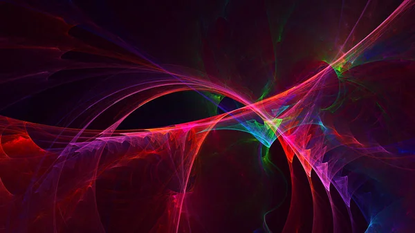 Rendering Abstract Multicolor Fractal Light Background — Stock Photo, Image