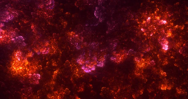 Soyut çok renkli fraktal ışık arkaplanı 3B görüntüleme