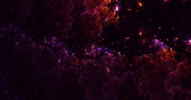 Soyut çok renkli fraktal ışık arkaplanı 3B görüntüleme