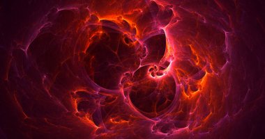 Soyut çok renkli fraktal ışık arkaplanı 3B görüntüleme