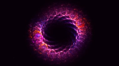 Soyut çok renkli fraktal ışık arkaplanı 3B görüntüleme