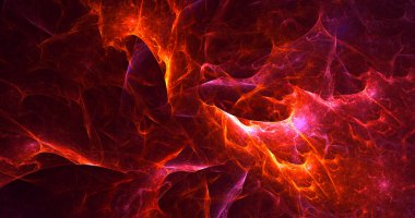 Soyut çok renkli fraktal ışık arkaplanı 3B görüntüleme