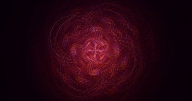 Soyut çok renkli fraktal ışık arkaplanı 3B görüntüleme