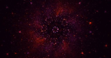 Soyut çok renkli fraktal ışık arkaplanı 3B görüntüleme