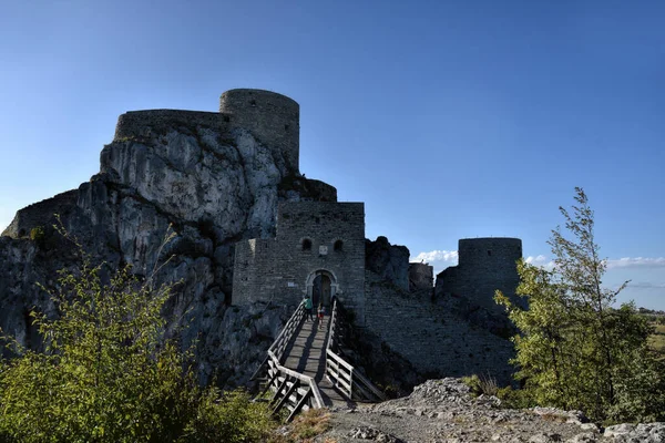 Srebrenik, Bosnia and Herzegovina - 10 04 2020 : Photography of oldest Bosnian castle in Srebrenik