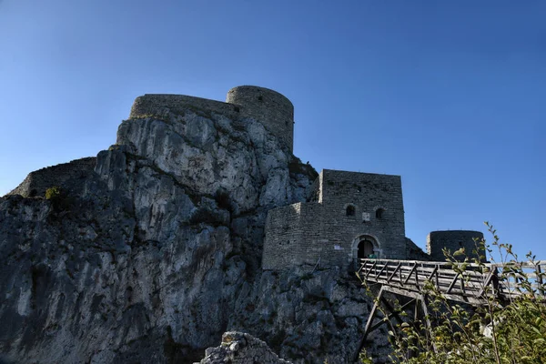 Srebrenik Bośnia Hercegowina 2020 Fotografia Najstarszego Bośniackiego Zamku Srebreniku — Zdjęcie stockowe