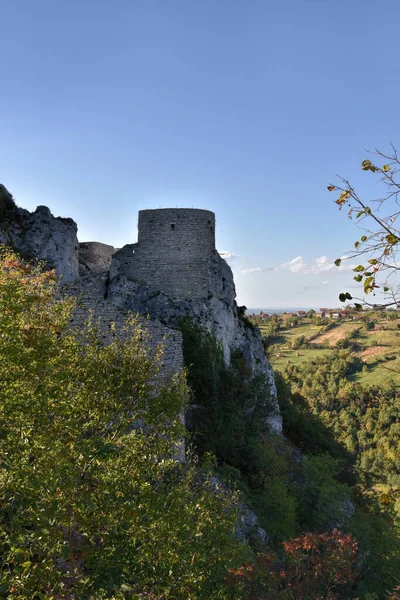 Srebrenik Bósnia Herzegovina 2020 Fotografia Castelo Mais Antigo Bósnia Srebrenik — Fotografia de Stock