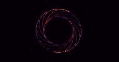 Soyut çok renkli fraktal ışık arkaplanı 3B görüntüleme