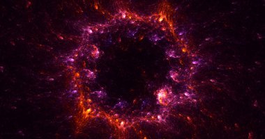 3B soyut yuvarlak ışık arkaplanı oluşturma