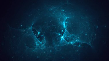 3B soyut renkli fraktal ışık arkaplanı oluşturma