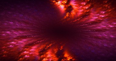 3B soyut renkli fraktal ışık arkaplanı oluşturma