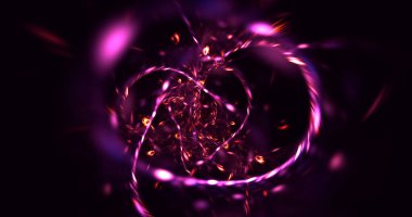 Soyut çok renkli fraktal ışık arkaplanı 3B görüntüleme